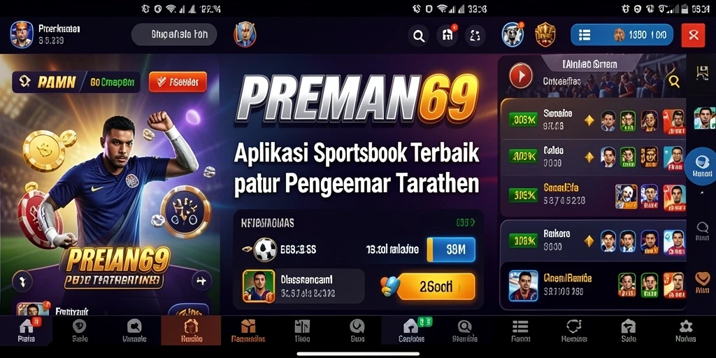 Tampilan menarik dalam gameplay Sportsbook di PREMAN69.