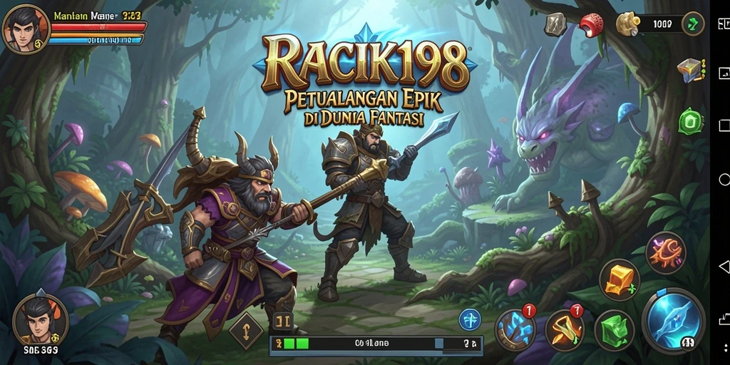 Tampilan gameplay yang memikat di RACIK198 dengan aksi RPG yang mendebarkan.