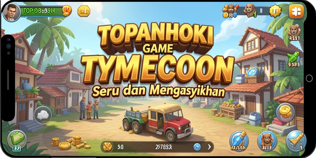 Menampilkan aksi seru dalam game Tycoon hoki.
