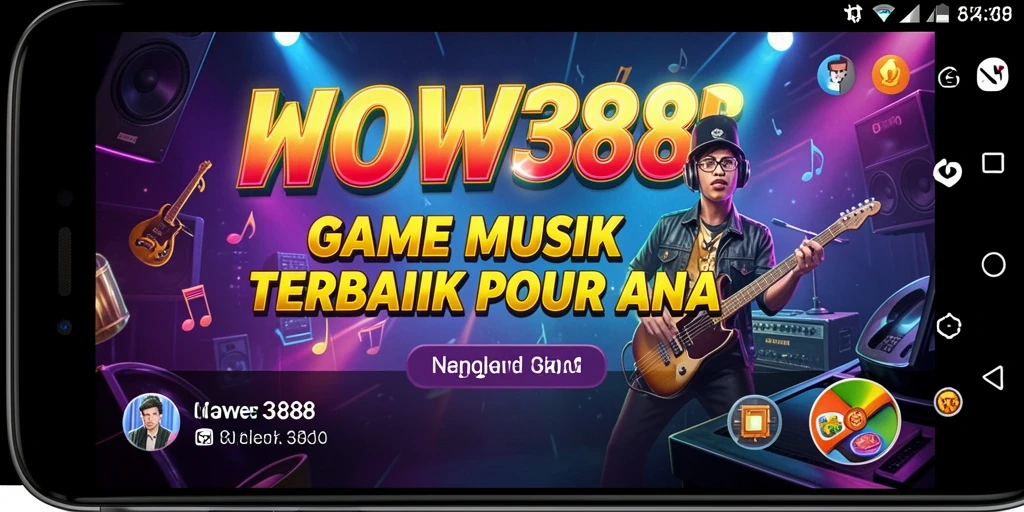 Screenshot WOW388 menampilkan gameplay menarik dengan banyak pilihan lagu.